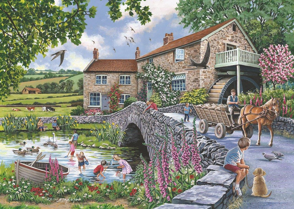 Artwork: Old Mill – 1000 Piece Jigsaw Puzzle (House of Puzzles)