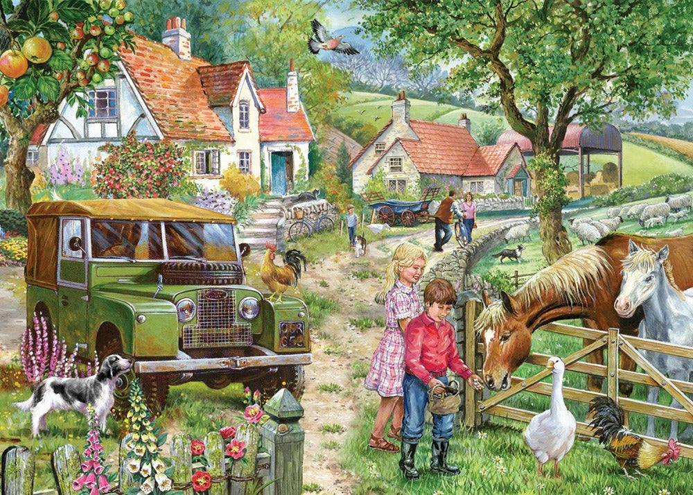 Artwork: Orchard Farm – 1000 Piece Jigsaw Puzzle (House of Puzzles)