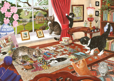 Artwork: Puzzling Paws – 1000 Piece Jigsaw Puzzle (House of Puzzles)