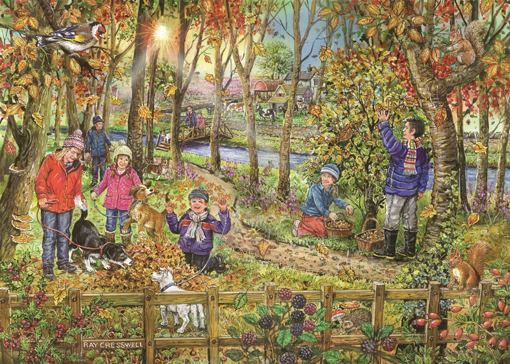 Artwork: Autumn Leaves – 250 Piece Jigsaw Puzzle (House of Puzzles)