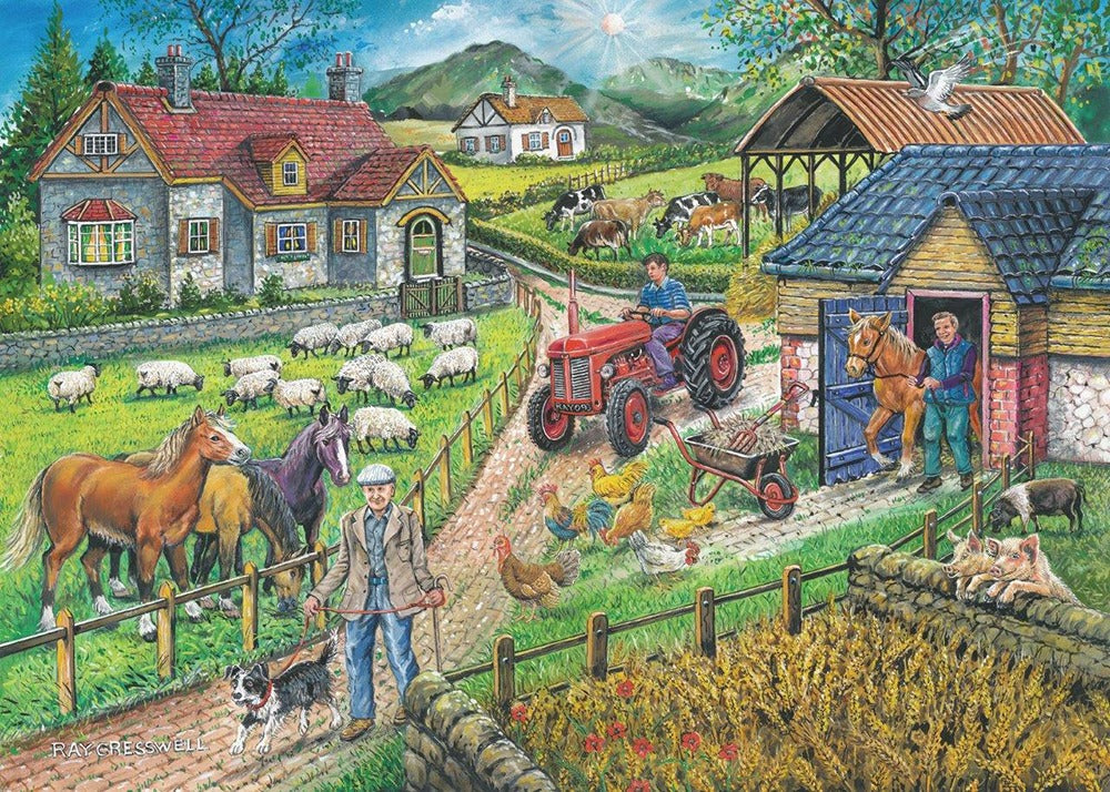 Artwork: Barley Mow Farm – 250 Piece Jigsaw Puzzle (House of Puzzles)