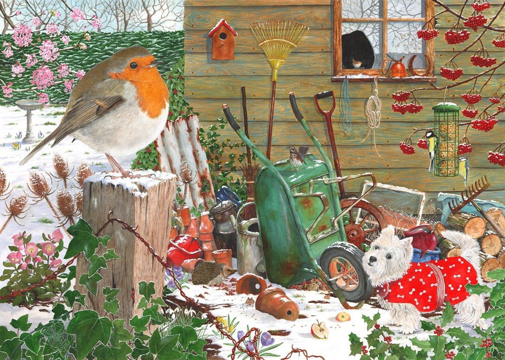 Artwork: Robin Redbreast by HOP – 1000 Piece Jigsaw Puzzle (House of Puzzles)