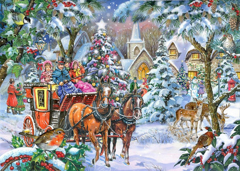 Artwork: Coach Party – 1000 Piece Jigsaw Puzzle (House of Puzzles)