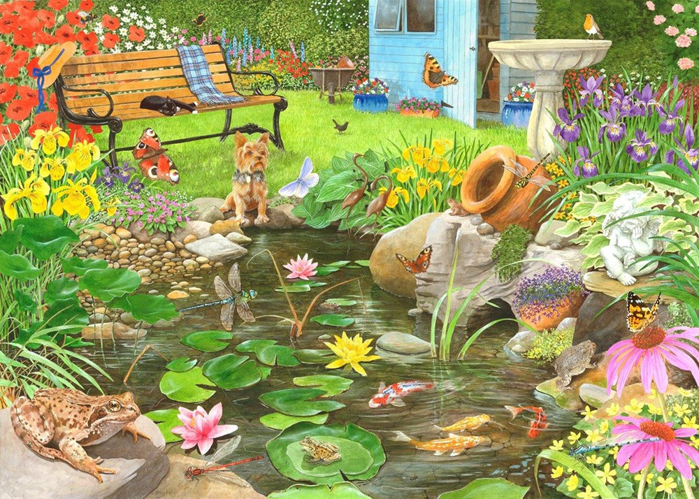 Artwork: Lily Pond – 1000 Piece Jigsaw Puzzle (House of Puzzles)