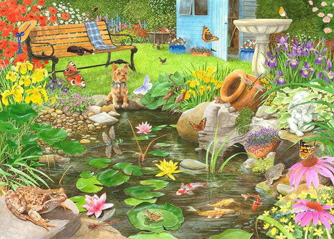 Artwork: Lily Pond – 1000 Piece Jigsaw Puzzle (House of Puzzles)