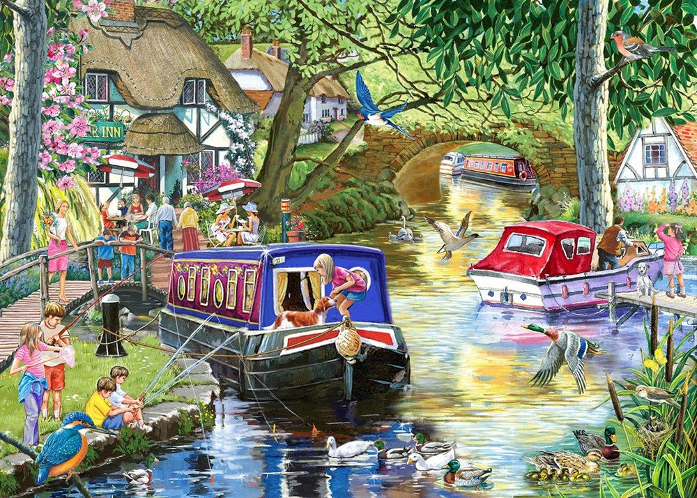 Artwork: Summer on the River – 1000 Piece Jigsaw Puzzle (House of Puzzles)