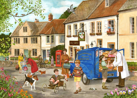 Artwork: Gingerbread Boys – 500 XL Piece Jigsaw Puzzle (House of Puzzles)