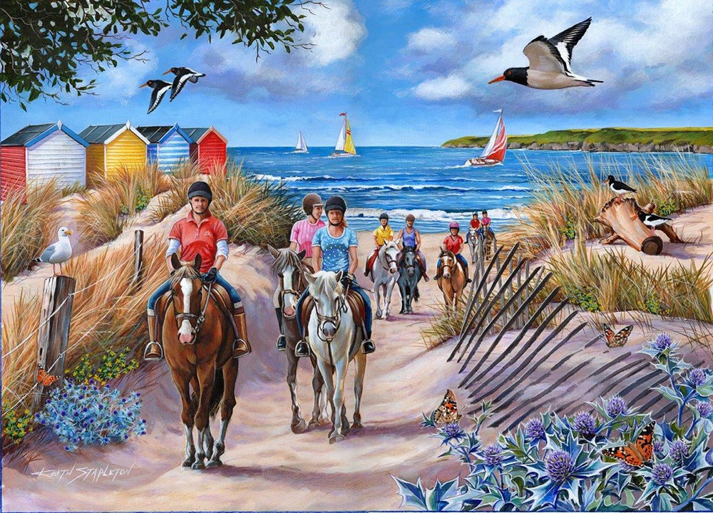 Artwork: Sea Horses – 500 XL Piece Jigsaw Puzzle (House of Puzzles)
