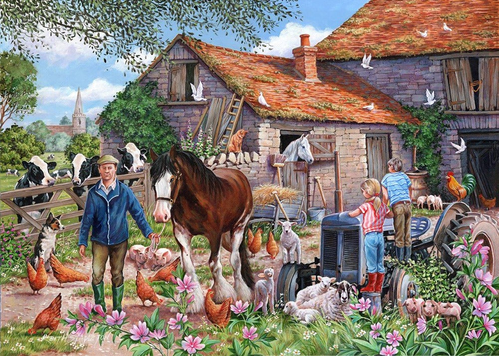 Artwork: MacDonalds Farm – 500 XL Piece Jigsaw Puzzle (House of Puzzles)