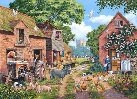 Artwork: Farm Focus – 1000 Piece Jigsaw Puzzle (House of Puzzles)