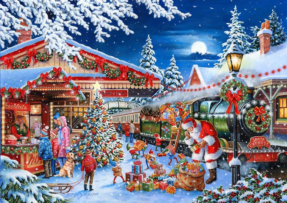 Artwork: Santa's Express – 500 Piece Jigsaw Puzzle (House of Puzzles)