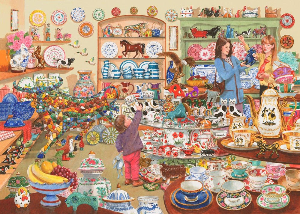 Artwork: Bulls In A China Shop – 1000 Piece Jigsaw Puzzle (House of Puzzles)