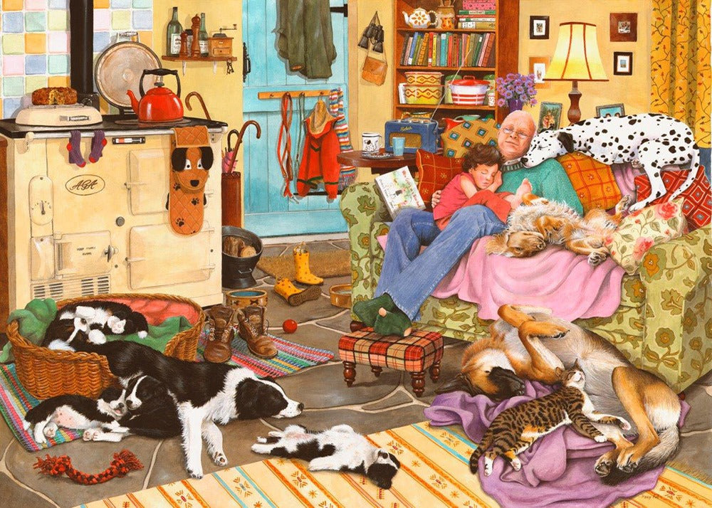 Artwork: Dog Tired – 1000 Piece Jigsaw Puzzle (House of Puzzles)