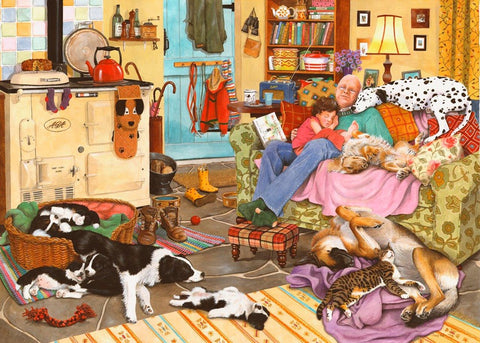 Artwork: Dog Tired – 1000 Piece Jigsaw Puzzle (House of Puzzles)
