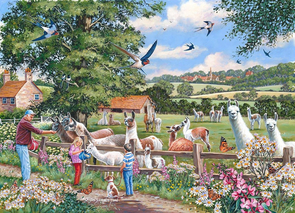 Artwork: Llama Mamas – 1000 Piece Jigsaw Puzzle (House of Puzzles)
