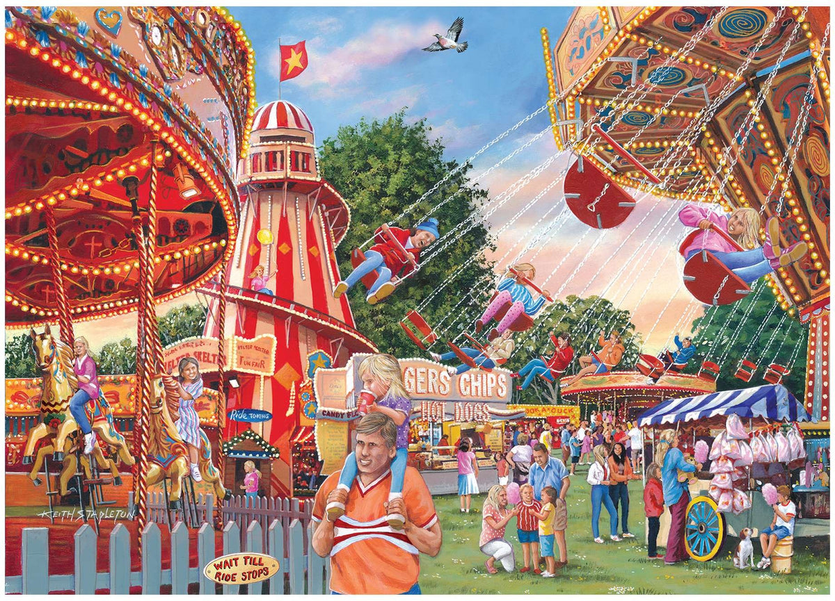 Artwork: No. 28 - Fun at the Fair by Keith Stapleton – 1000 Piece Jigsaw Puzzle (Gibsons)