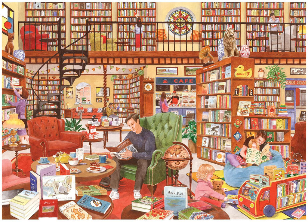 Artwork: Tea and Tales by Tracy Hall – 500 Piece Jigsaw Puzzle (House of Puzzles)