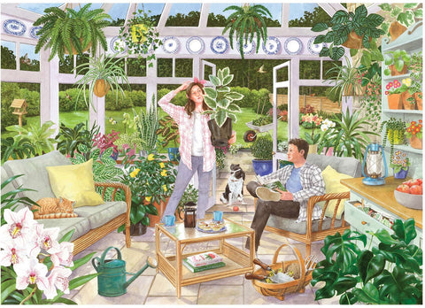 Artwork: House Plant Heaven – 500 XL Piece Jigsaw Puzzle (House of Puzzles)