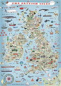Artwork: The British Isles by Emma Lawrence - 1000 Piece Jigsaw Puzzle (House of Puzzles)