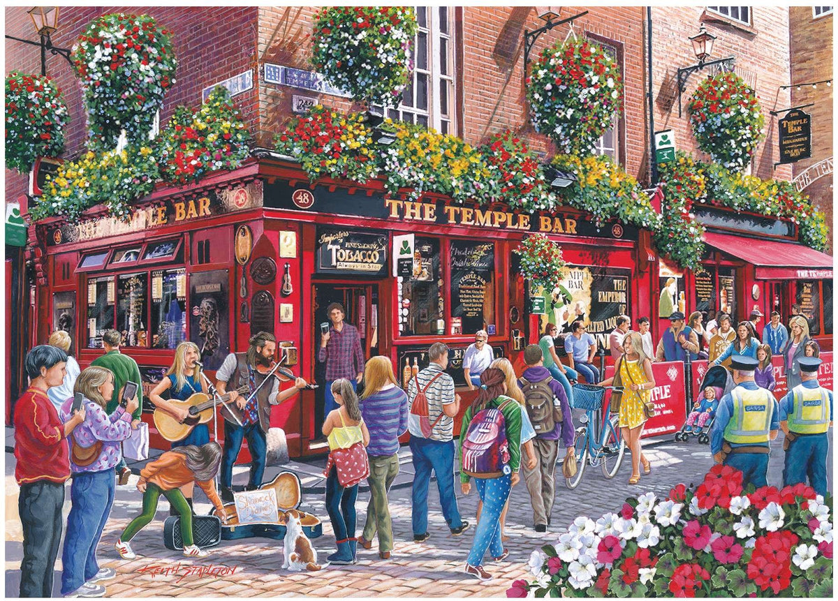 Artwork: Temple Bar by Keith Stapleton - 1000 Piece Jigsaw Puzzle (House of Puzzles)