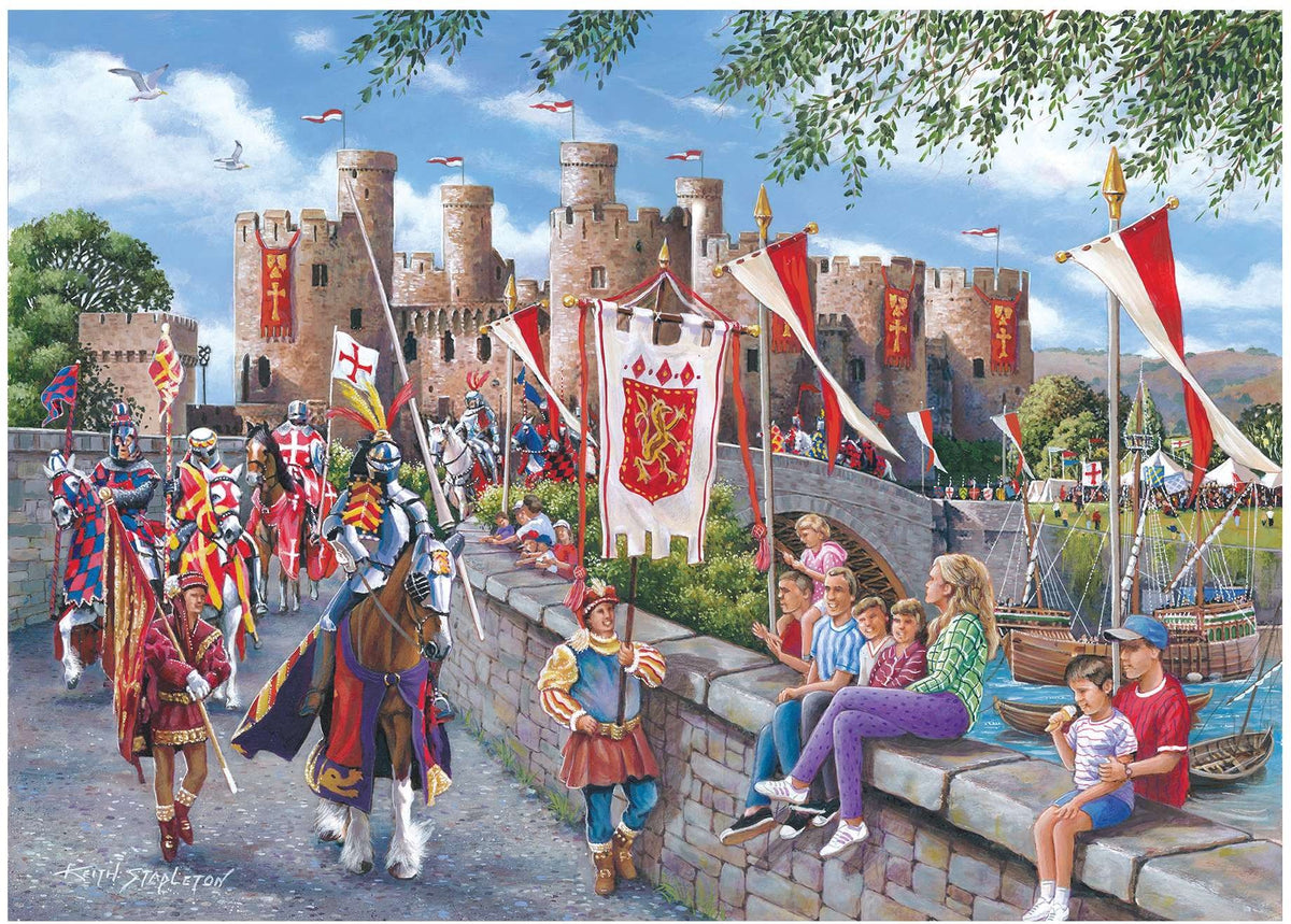 Artwork: Castell Conwy by Keith Stapleton - 1000 Piece Jigsaw Puzzle (House of Puzzles)
