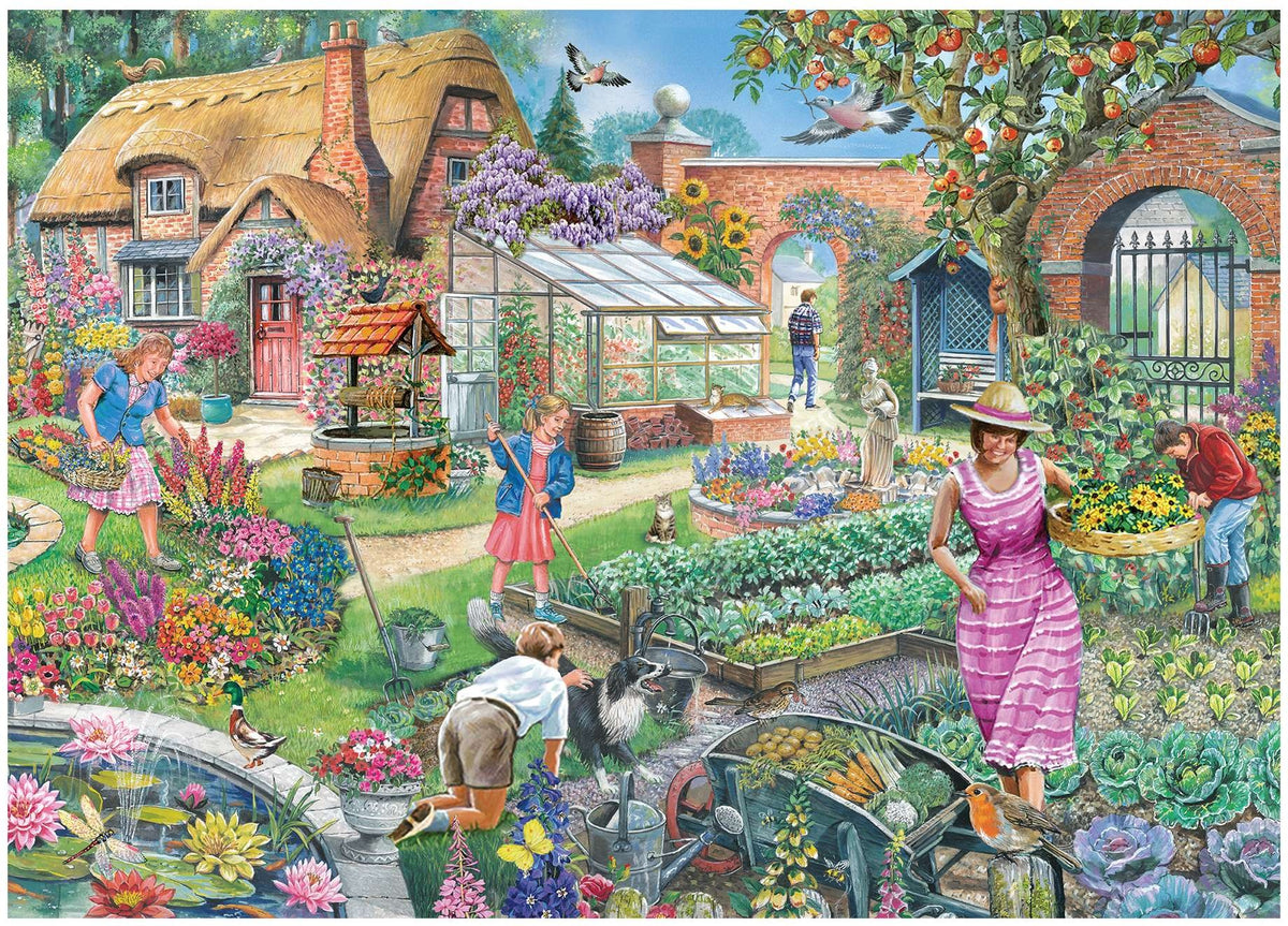 Artwork: No.29 - Pretty Potager by Robert Barry - 1000 Piece Jigsaw Puzzle (House of Puzzles)