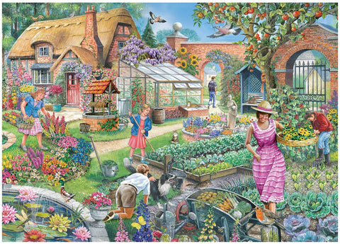 Artwork: No.29 - Pretty Potager by Robert Barry - 1000 Piece Jigsaw Puzzle (House of Puzzles)