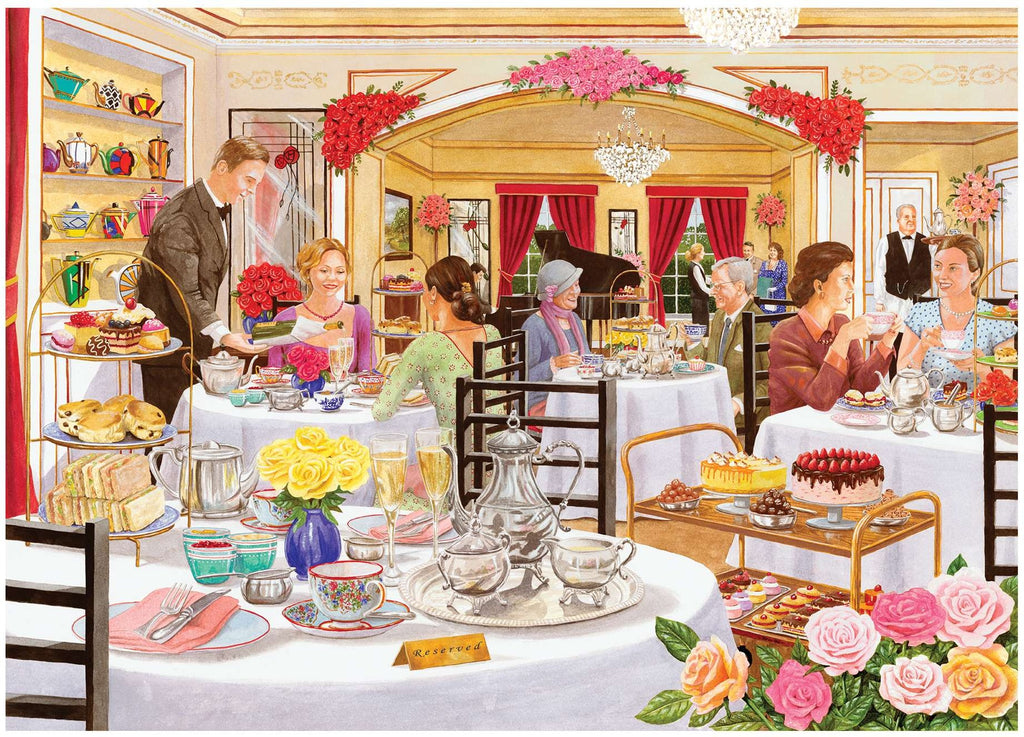 Artwork: The Rose Tearooms by Tracy Hall - 500 Piece Jigsaw Puzzle (House of Puzzles)