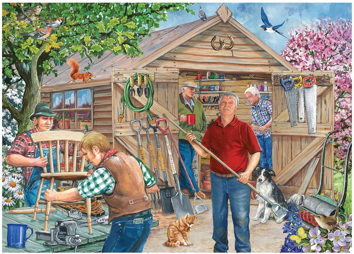 Artwork: Our Man Shed by Robert Barry - 500 XL Piece Jigsaw Puzzle (House of Puzzles)