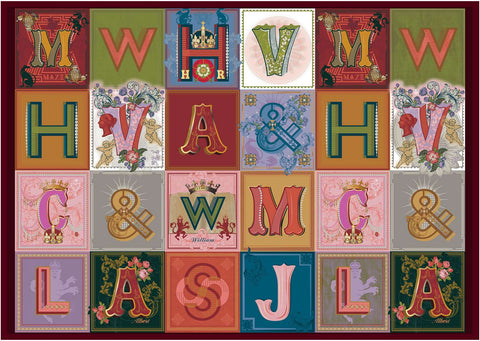 Artwork: Royal Monograms - Historic Royal Palaces 1000 Piece Jigsaw Puzzle (House of Puzzles)
