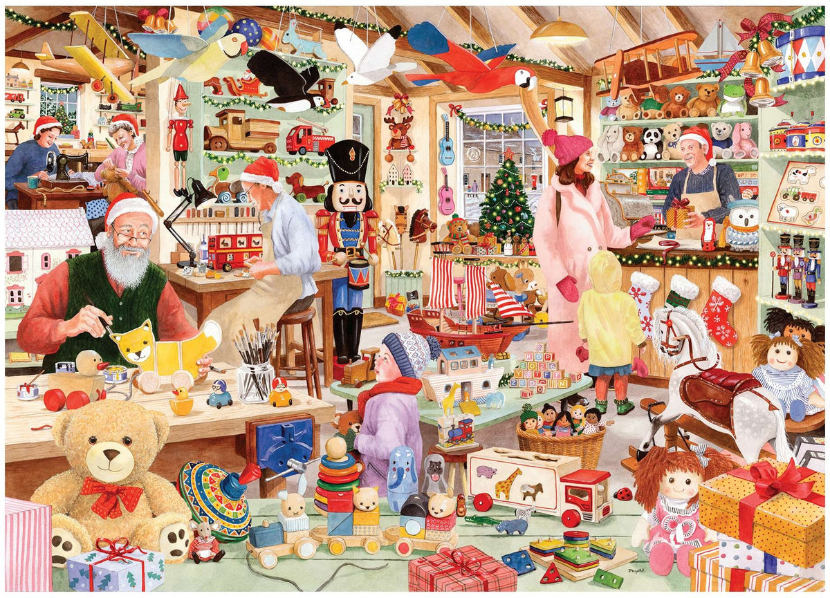 Artwork: No. 22 - Toymaker's Workshop by Tracy Hall - 1000 Piece Jigsaw Puzzle (House of Puzzles)