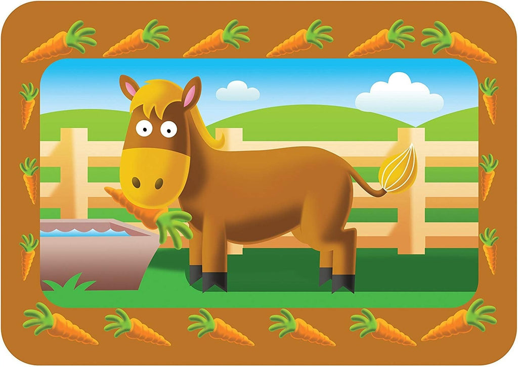 Artwork, puzzle 6 of 9: Ravensburger Farmyard Friends 9x 2pc Shaped Jigsaw Puzzles