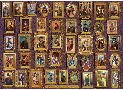 Artwork: Monarchs of England – 1000 Piece Jigsaw Puzzle (Gibsons)