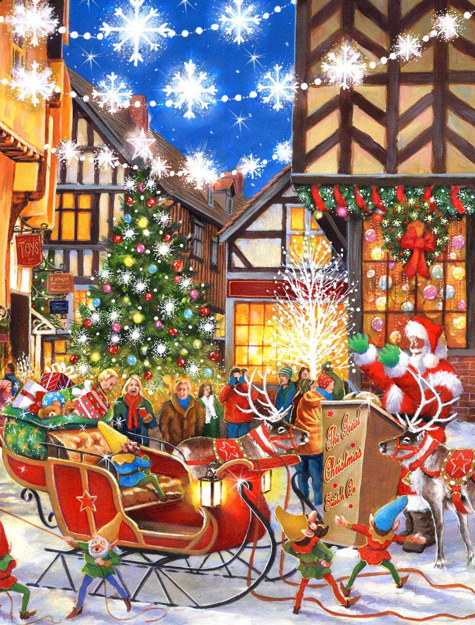 Christmas Is Coming – 2 x 500 XL Piece Jigsaw Puzzle (HOP)