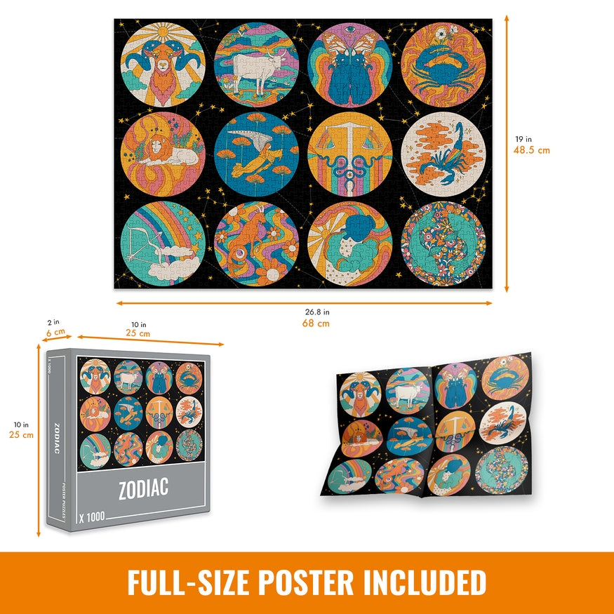 Zodiac – 1000 Piece Jigsaw Puzzle (Cloudberries)