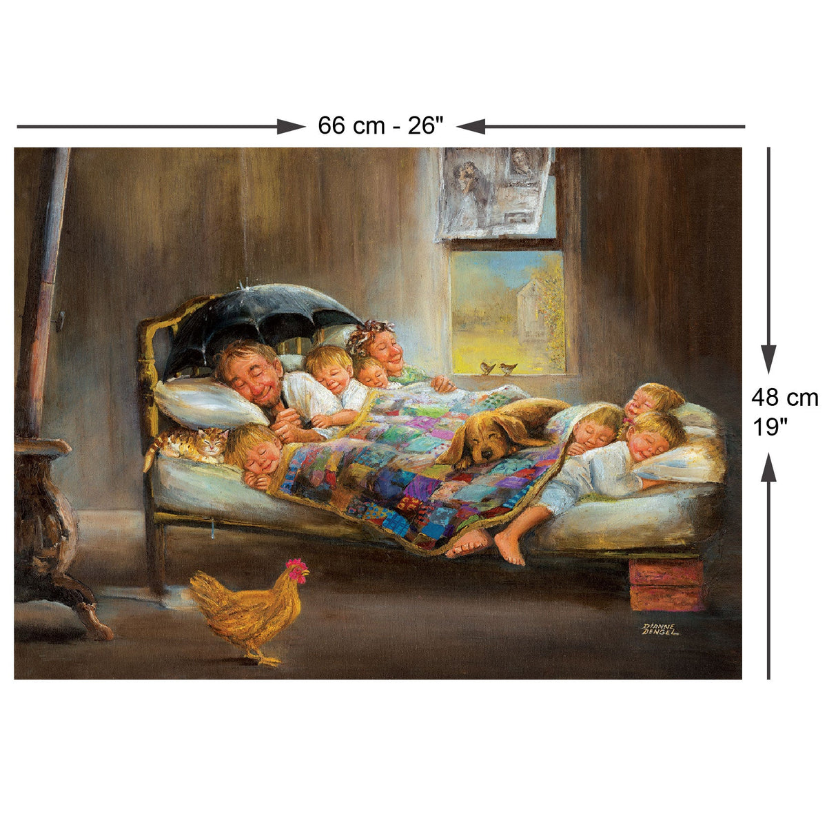 Size guide: Home Sweet Home – 1000 Piece Jigsaw Puzzle (Anatolian)
