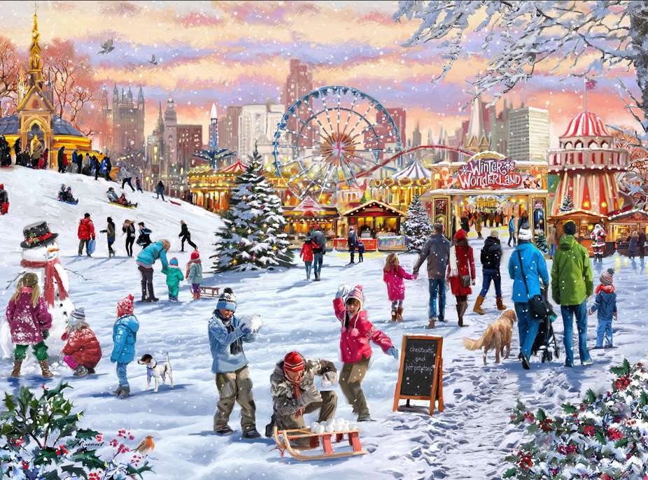 Hyde Park Winter Wonderland – 1000 Piece Jigsaw Puzzle (Gibsons)