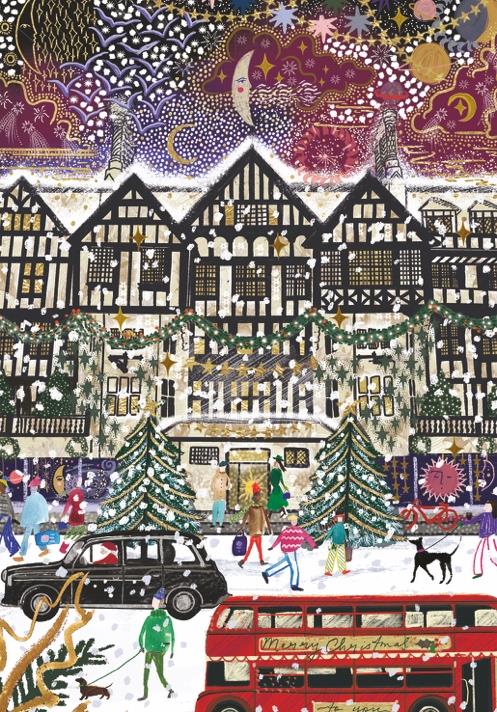 Christmas in London by  Emma Frances Grant – 3 x 500 Piece Jigsaw Puzzles (Gibsons)