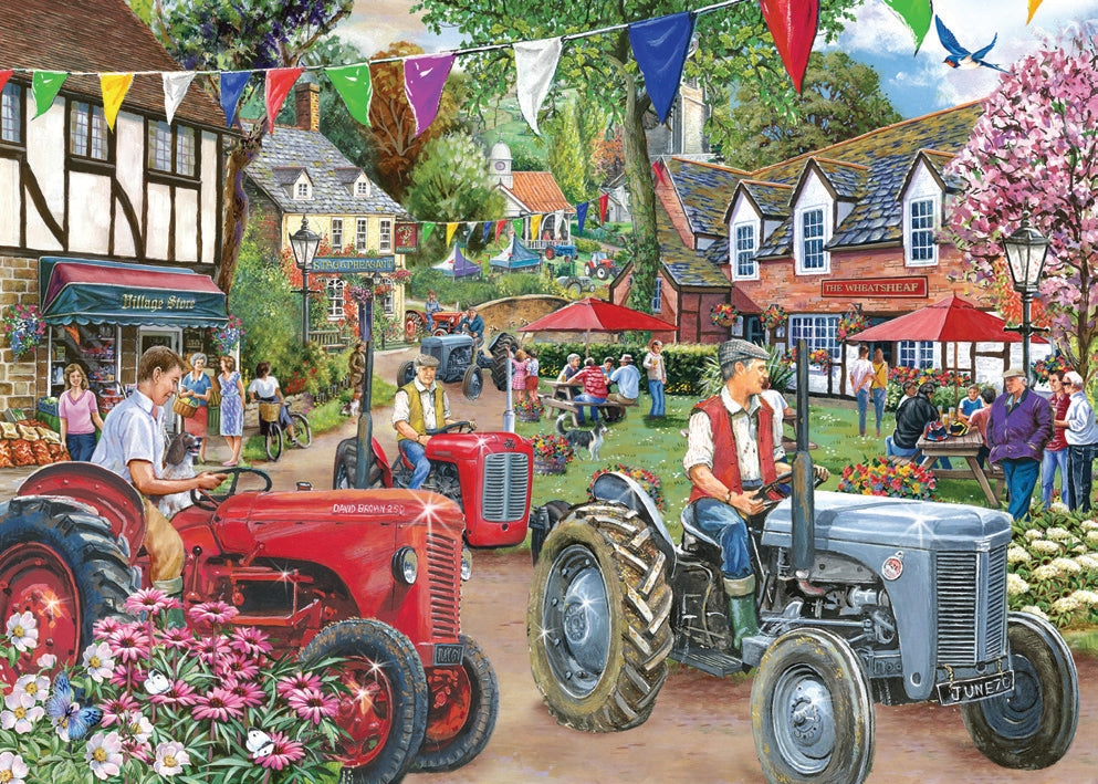 Artwork: Tractor Parade – 1000 Piece Jigsaw Puzzle (House of Puzzles)
