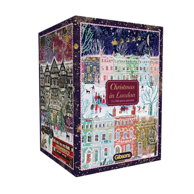 Christmas in London by  Emma Frances Grant – 3 x 500 Piece Jigsaw Puzzles (Gibsons)