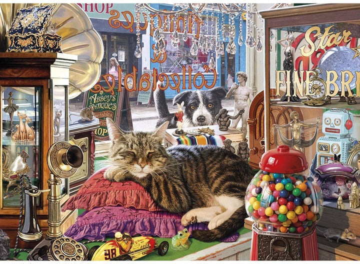 Artwork: Abbey's Antique Shop – 1000 Piece Jigsaw Puzzle (Gibsons)