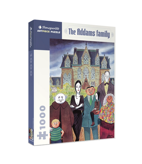 The Addams Family – 1000 Piece Jigsaw Puzzle (Pomegranate) - Completed Puzzle