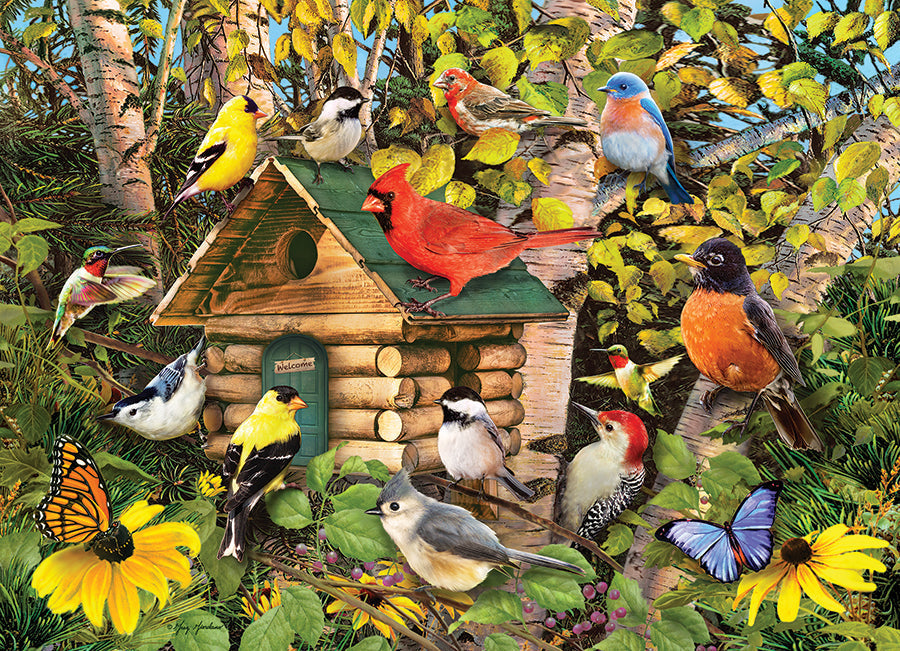 Artwork: Bird Cabin – 1000 Piece Jigsaw Puzzle (Cobble Hill)