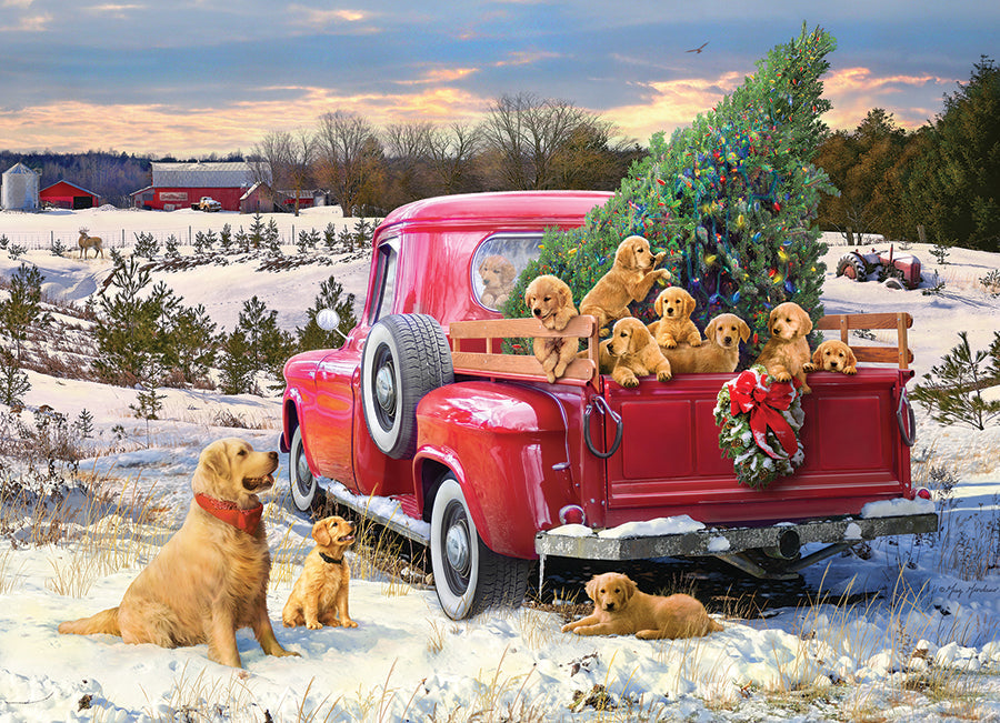 Artwork: Family Outing – 1000 Piece Jigsaw Puzzle (Cobble Hill)