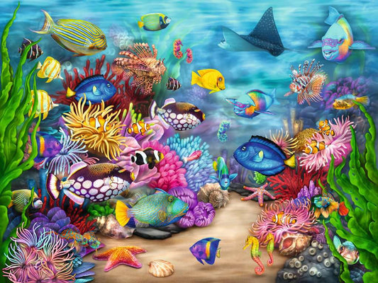 Ravensburger - Tropical Reef Life - 750 Piece Large Format Jigsaw Puzzle