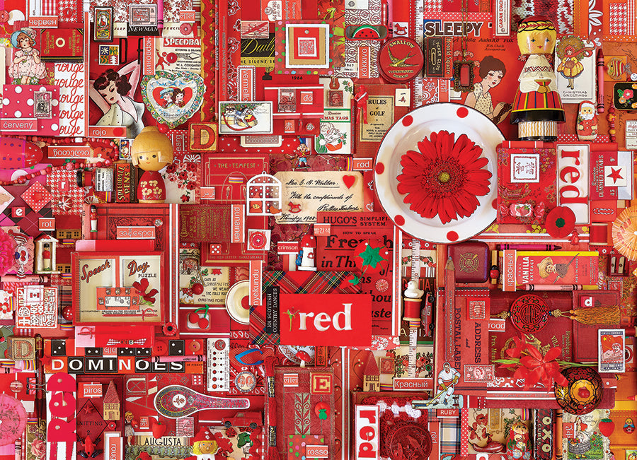 Artwork: Red – 1000 Piece Jigsaw Puzzle (Cobble Hill)