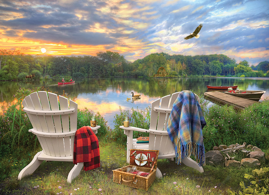Artwork: Lakeshore – 1000 Piece Jigsaw Puzzle (Cobble Hill)