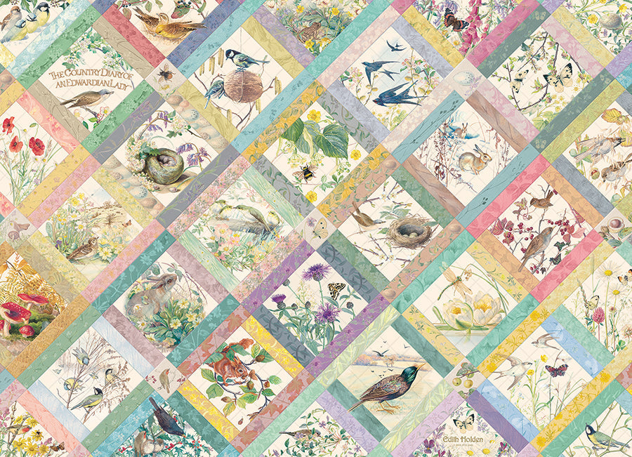 Artwork: Country Diary Quilt – 1000 Piece Jigsaw Puzzle (Cobble Hill)