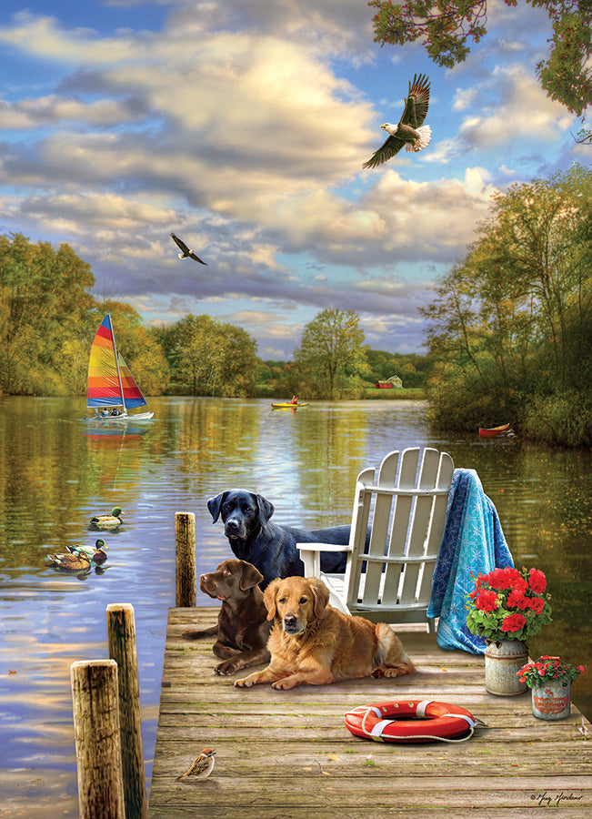 Artwork: Dog Day Afternoon – 1000 Piece Jigsaw Puzzle (Cobble Hill)