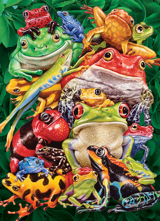 Artwork: Frog Business - 1000 Piece Jigsaw Puzzle (Cobble Hill)
